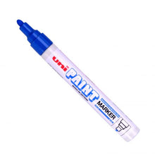 Load image into Gallery viewer, Uni Paint Marker Medium Bullet Tip Blue PK12