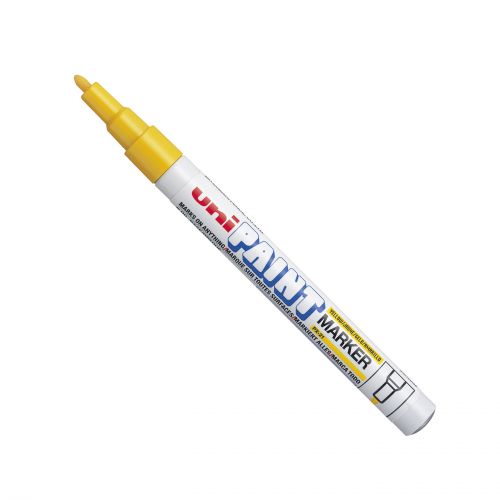 Uni Paint PX-21 Fine Bullet Tip Marker Yellow (Pack 12)