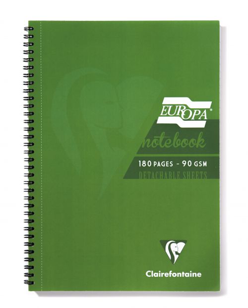 Europa A5 Sidebound Notebook Green PK5