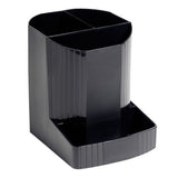 Exacompta ECOBlack Mini Octo Recycled Pen Pot 123x90x110mm