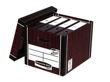Load image into Gallery viewer, Fellowes Premium Presto Tall Box Woodgrain PK10