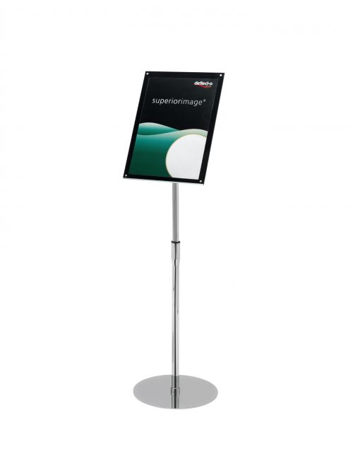 A3 Bevelled Edge Floor Standing Sign Holder Black