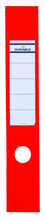 Load image into Gallery viewer, Ordofix Lever Arch Spine Labels PVC 60 x 390mm Red (PK10)