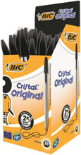 Load image into Gallery viewer, Bic Cristal Ball Pen Medium 1.0mm Black PK50