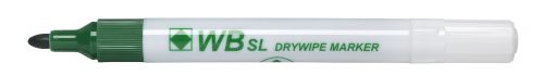 Value Drywipe Marker Bullet Tip Green PK10