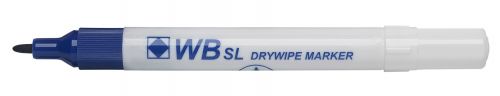 Value Drywipe Marker Bullet Tip Fine Blue PK10