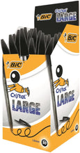 Load image into Gallery viewer, Bic Cristal Ball Pen Large 0.6mm Black PK50