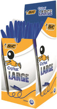Load image into Gallery viewer, Bic Cristal Ball Pen Large 0.6mm Blue PK50