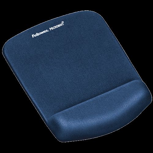 Fellowes PlushTouch Mousepad Wrist Support Blue