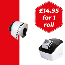 Load image into Gallery viewer, DK-22205 Single Label Roll for Brother QL printers used in InVentry Visitor Management Systems