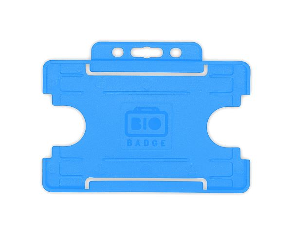 Light Blue Single-Sided Open Faced ID Card Holders - Portrait (Pack of 100) 
