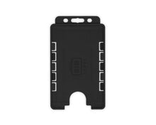 Load image into Gallery viewer, Black Dual-Sided Open Faced ID Card Holders - Portrait (Pack of 100)