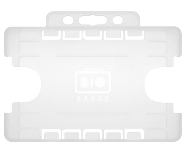 Clear Dual-Sided Open Faced ID Card Holders - Landscape (Pack of 100)