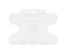Load image into Gallery viewer, White Dual-Sided ID Card Holder - Landscape (Pack of 100)