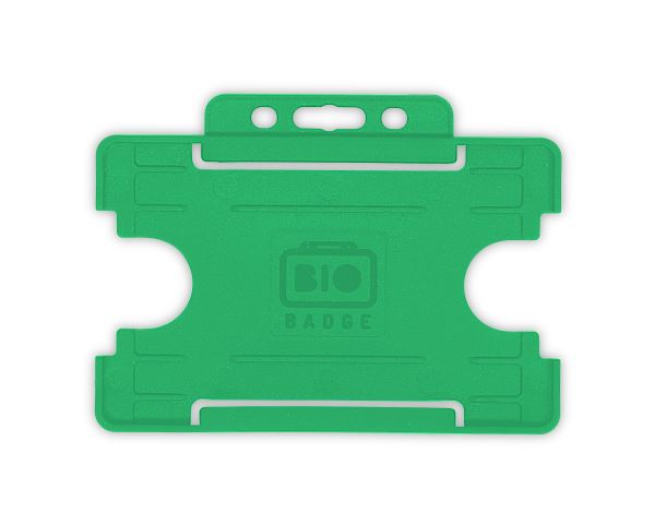 Light Green Single-Sided Open Faced ID Card Holder - Landscape  - Pack of 1