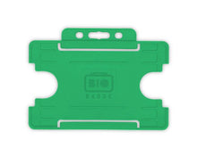 Load image into Gallery viewer, XDM Light Green Single-Sided Open Faced ID Card Holders - Landscape (Pack of 100)