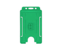 Load image into Gallery viewer, XDM Light Green Single-Sided Open Faced ID Card Holders - Portrait (Pack of 100)