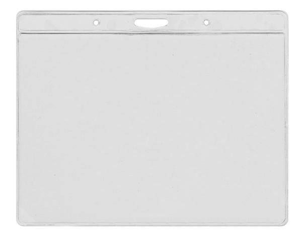 Vinyl Clear Visitor Pass Holder 145 x105 mm, Landscape - Pack of 100