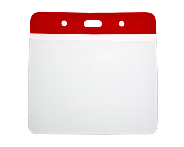 Vinyl Red Top Card Holders - 102 x 83mm (Pack of 100)