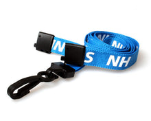 Load image into Gallery viewer, 15mm NHS Lanyards with Breakaway and Plastic J Clip - Pack of 100