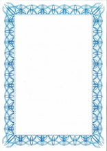 Load image into Gallery viewer, Computer Crafts A4 Certificate Papers 90gsm Blue (30 Sheets)