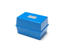 Load image into Gallery viewer, Value Deflecto Card Index Box 8x5 Blue