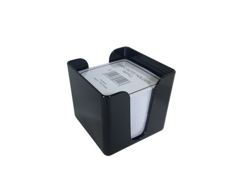 Value Deflecto Cubic Note Block and Holder Black