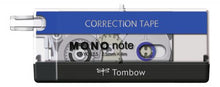 Load image into Gallery viewer, Tombow Correction tape MONO note 2.5mmX4m BK/WT/BL PK1
