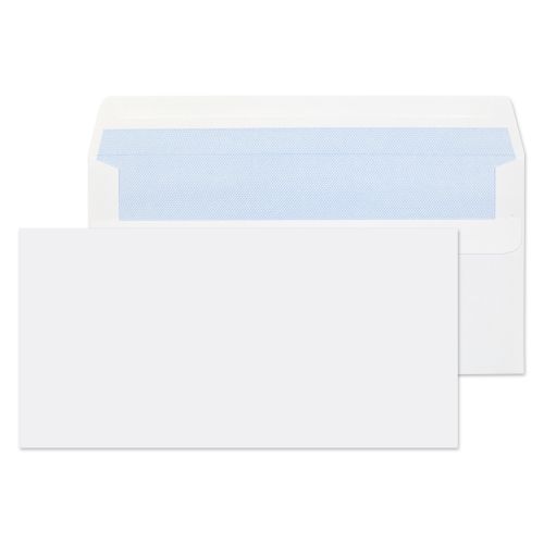 Value Wallet S/S Plain DL 110x220mm 90gsm White PK1000