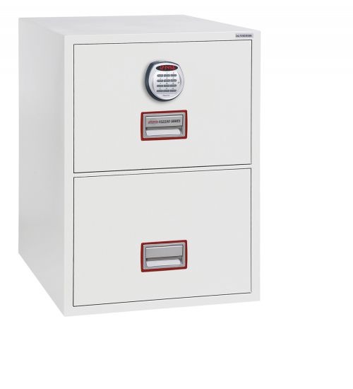 Phoenix Vertical Fire File 2 drwr Filing cbinet Elec Lock