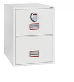 Phoenix Vertical Fire File 2 drwr Filing cbinet Elec Lock