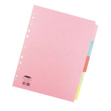 Load image into Gallery viewer, Concord Pastel Divider A4 5 Part Multicolour