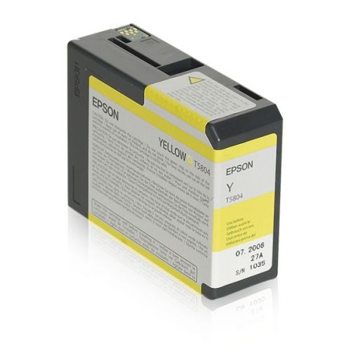 Epson C13T580400 T5804 Yellow Ink 80ml