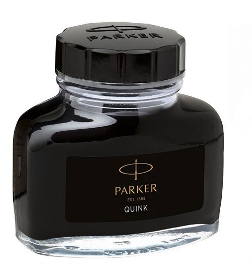 Parker Quink Bottled Ink for Fountain Pens 57ml Black