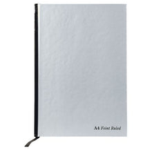 Load image into Gallery viewer, Pukka Pad A4 Book Casebound Ruled 192 Page Silver PK5