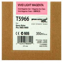 Load image into Gallery viewer, Epson C13T596600 T5966 Vivid Light Magenta Ink 350ml