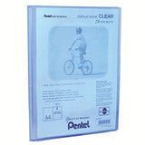 Pentel Recycology A4 Display Book Clear 20 Pocket Blue PK20