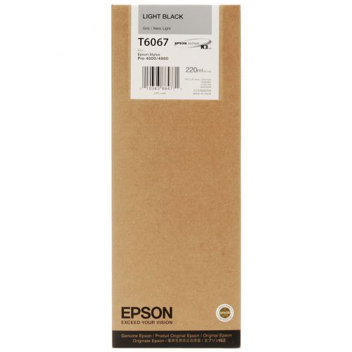 Epson C13T606700 T6067 Light Black Ink 220ml