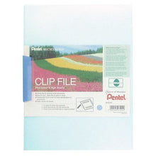 Load image into Gallery viewer, Pentel Recycology A4 Clip Files Blue PK10