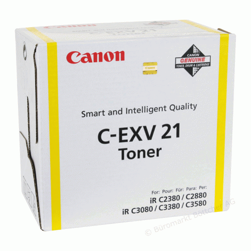 Canon 0455B002 EXV21 Yellow Toner 14K