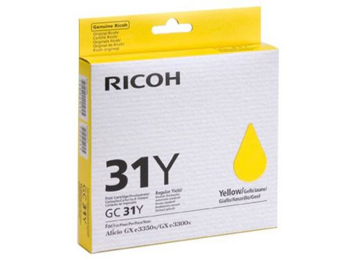 Ricoh 405691 GC31Y Yellow Gel Ink 1.56K