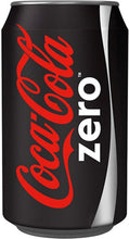 Load image into Gallery viewer, Coca Cola Zero 330ml Cans (Pack 24)