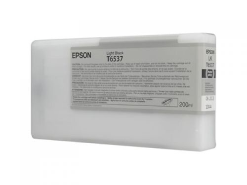 Epson C13T653700 T6537 Light Black Ink 200ml