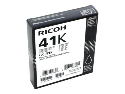 Ricoh 405761 GC41K Black Gel Ink 2.5K