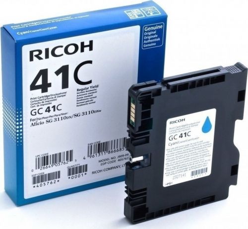Ricoh 405762 GC41C Cyan Gel In k2.2K