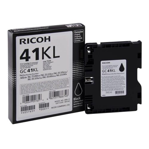 Ricoh 405765 GC41KL Black Gel Ink 600