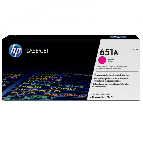 HP CE343A 651A Magenta Toner 16K