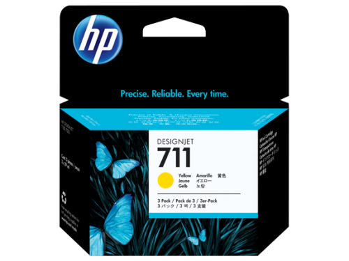 HP CZ136A 711 Yellow Ink 3x 29 ml Multipack