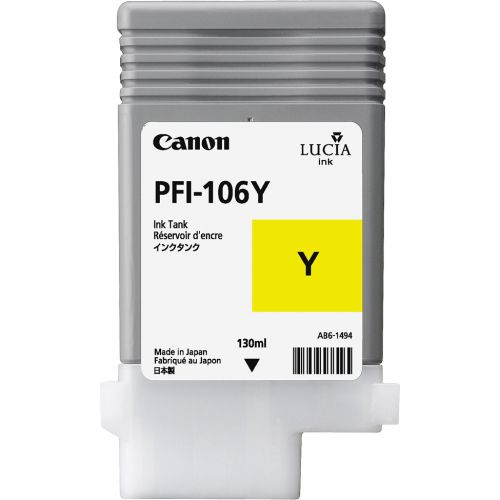 Canon 6624B001 PFI106 Yellow Ink 130ml