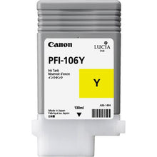 Load image into Gallery viewer, Canon 6624B001 PFI106 Yellow Ink 130ml